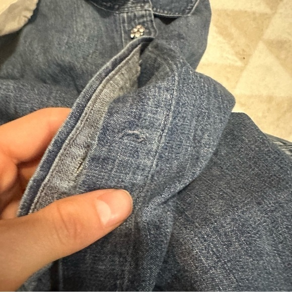 J crew Slim-fit chambray shirt with jewel buttons Colebrook Wash - Picture 6 of 7